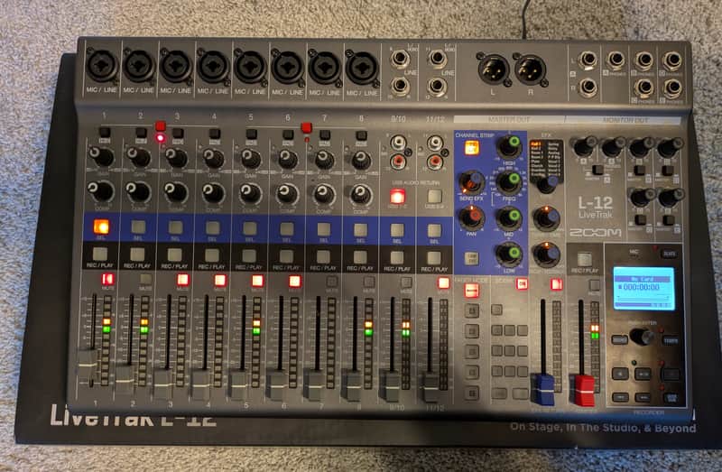 Zoom LiveTrak L-12 Digital Mixer / Recorder 2010s - Grey / Blue image 1