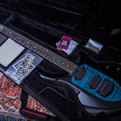 ERNIE BALL USA Music Man JP Signature Majesty 6 "Okelani Blue + Ebony" (2023) image 1