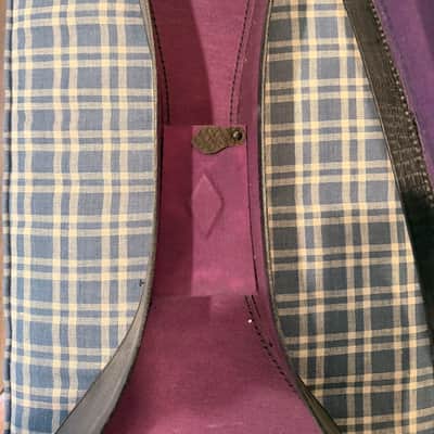 Vintage 1940s Geib Inc. Challenge Alligator Case - Purple Lining - Fits 16" Archtop / Dreadnought image 3