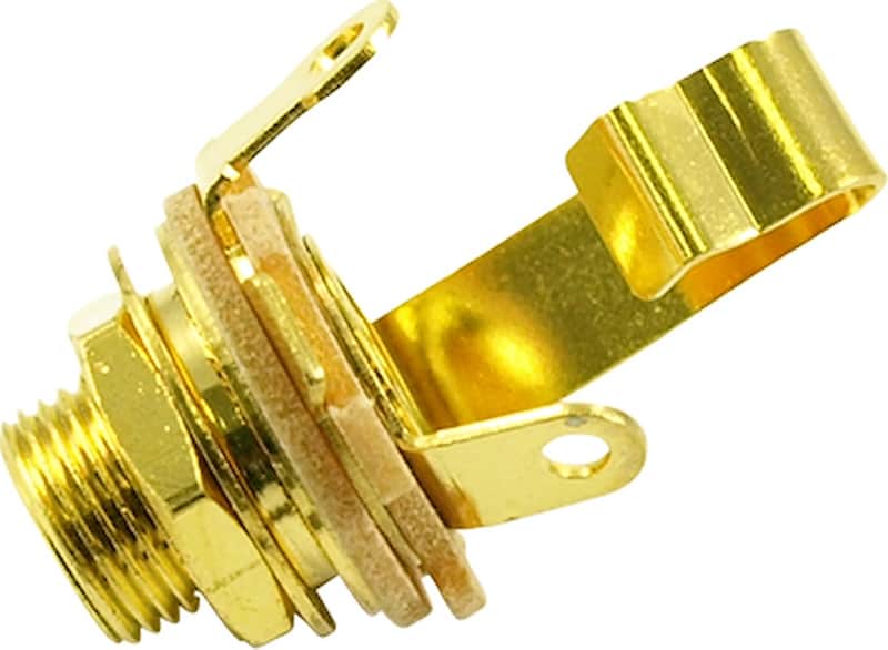 Switchcraft 2 Conductor Open Circuit Mono 1/4in. Output Jack #11 Gold Pack Of 100 image 1