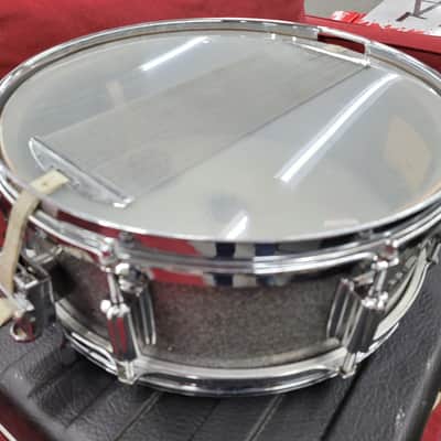 Rogers Tower 5x14" 8-Lug Wood Snare Drum with Case - Silver Sparkle Pearl image 10