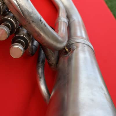 York Baritone Horn. Modern Pitch. Amazing Tone. Silver Plate image 9