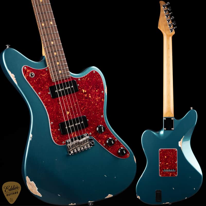 2024 - Suhr Eddie's Guitars Exclusive Roasted Classic JM Antique - Ocean Turquoise Metallic image 1