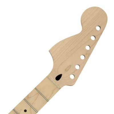 Mighty Mite MM2935CR-RH-M Fender Licensed Strat® Replacement Neck - C Profile 22 Fret Maple Reverse CBS Big Headstock image 1