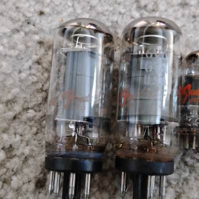 Original 1979 Fender Branded (2) 6V6GT's, (4) 7025, (2) 12AT7 tubes image 2