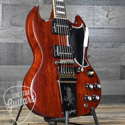 Epiphone 1964 SG Standard Maestro Vibrola Reissue - Cherry Red with Hardshell Case image 10