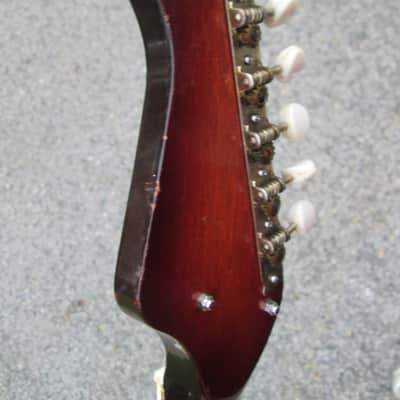 Vintage '60s Kent Teisco Guitar ! CHROME PICKGUARD, Slab Body, & VEG-A-MATIC CONTROLS!  Japan ! image 5
