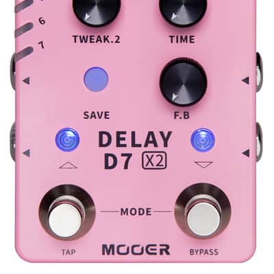 MOOER D7 X2 Delay Multi-Delay Effektpedal image 2