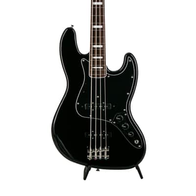 Fender FSR Collection Traditional 70s Jazz Bass Guitar, Maple FB, Black image 3
