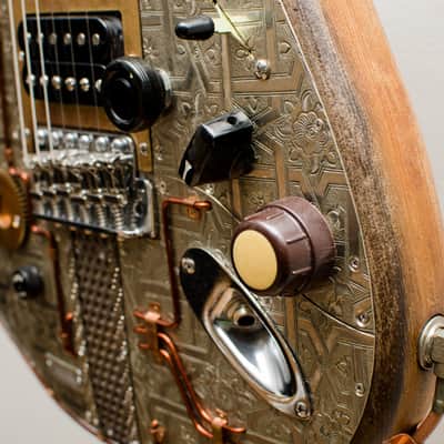 2015 Paoletti Stratospheric Steampunk Wine electric guitar custom handwound strat pickups image 17
