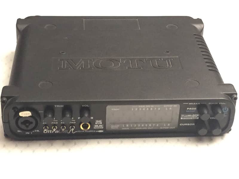 MOTU Ultralite Mk1 Audio Interface 10x14 FireWire bus powered with