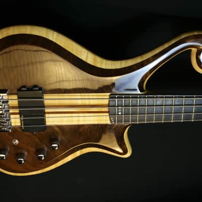 Custom "Woody" scroll bass - One-of-kind! image 1