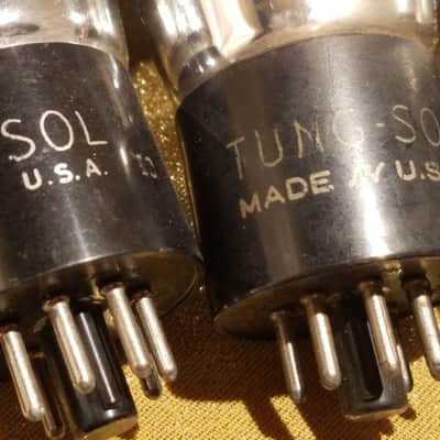 RCA etc. Matched Pair (2) 6F6G tNOS AT1000 TESTED Vacuum Tubes greyglass Power Pentode 1935-1952 image 5