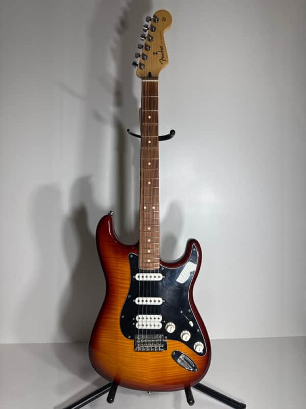 Fender Player Stratocaster HSS Plus Top with Pau Ferro Fretboard 2019 - Present - Tobacco Sunburst image 1