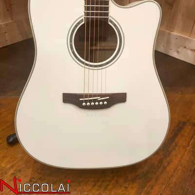 TAKAMINE GD37CE Dreadnought Ctw Elet G Series Pro Pearl White image 2