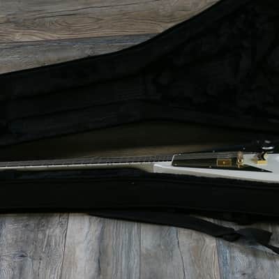Rare! Dunable Asteroid Flying V  Limited 1 of a kind Psycho Guitar Las Vegas 2018 White (2274) image 23