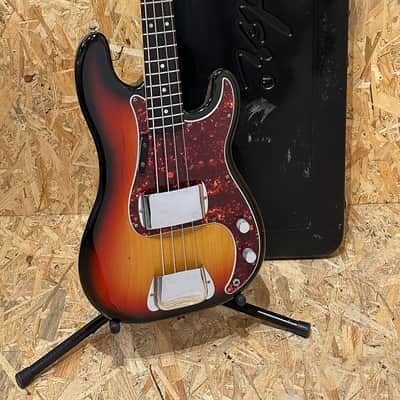 Pre Owned Fender 1975 Precision Bass - Sunburst, Rosewood Inc. Case image 5