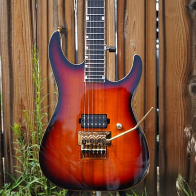 ESP USA M-I NTB FR 3-Tone Sunburst/Koa top 6-String Electric Guitar w/ Hard Case (2024) image 7