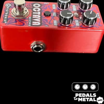 Pigtronix Octava Micro Octave Fuzz 2010s - Red X13186 image 3
