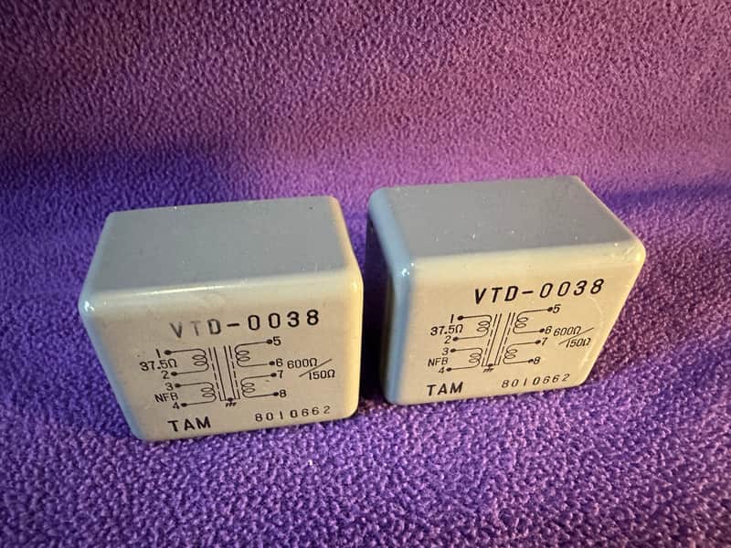 TAMURA TAM Radio VTD-0038 Output-transformers (Pair) ! Finest Marinair-style audio-transformers. Very rare! Tested and perfectly working! Usable as MC Step-up transformer ?! image 1