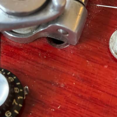 1961 Epiphone Wilshire - Cherry, Gibson-made SG Special image 8
