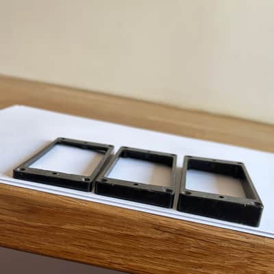 Hand aged Les Paul 3 Pickup Rings CAB BLACK Gibson Historic tall M69 rings | 59 Parts image 7