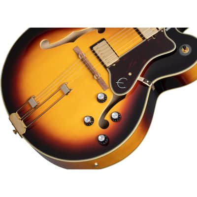 Epiphone Broadway Hollowbody Electric Guitar - Vintage Sunburst image 2