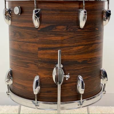 Yamaha 20/12/14/5.5x14". 1970s Vintage Drum Set - Walnut veneer. Birch shells. Ultra rare. image 12