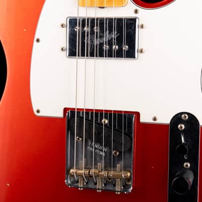 Pre Owned 2024 Fender Custom Shop Postmodern Telecaster HS Journeyman Relic Faded Aged Candy Tangerine With OHSC image 4