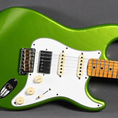 Fender Custom Shop Stratocaster 1955 Journeyman Relic HSS Lime Green 2024 - Lime Green image 1