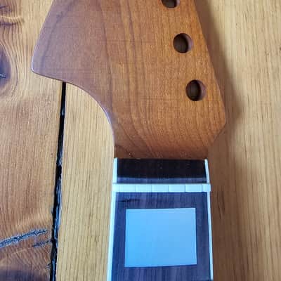Custom 24inch big headstock vintage look left handed roasted maple electric guitar 2024 image 3