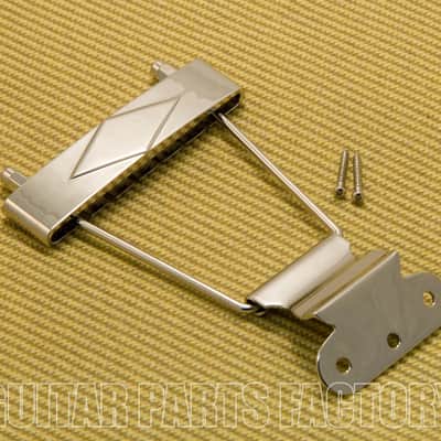 TP-ETS-N Short Nickel Trapeze Guitar Tailpiece Hollow & Solid Guitars