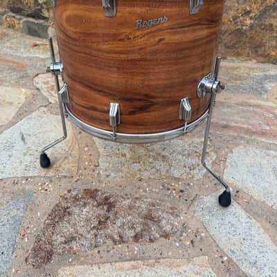 Vintage Rogers KOA 18x16 Script Badge Power Tone Floor Tom Drum image 2