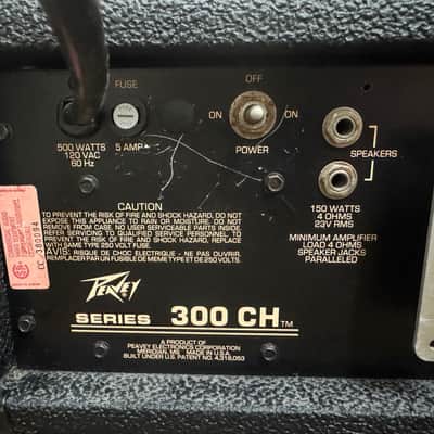 Peavey 300-CH Monitor Equalizer / Power Amplifier USA image 3