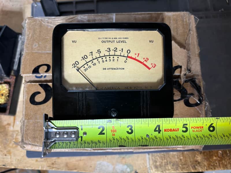 Amplifier Co Of America 4.5” VU Meter NOS Never Used. No issues image 1