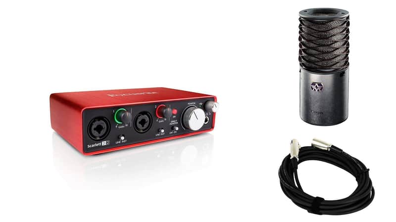 Focusrite Scarlett 2i2 (2nd Gen) w/ Aston Origin & Cable image 1