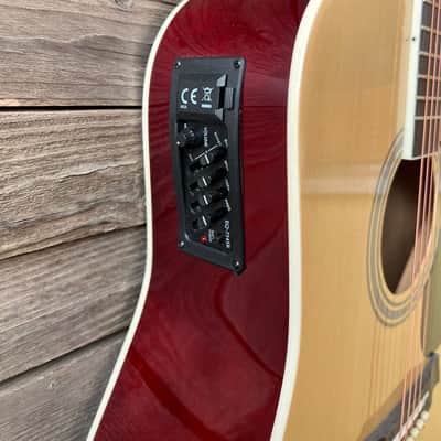 Kit Acoustic guitar chitarra acustica + jack cable + amplifier image 5