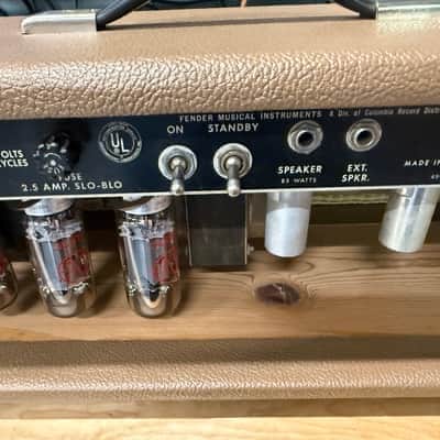 Fender Dual Showman 2-Channel 85-Watt Guitar Amp Head 1965 - Black Panel image 4