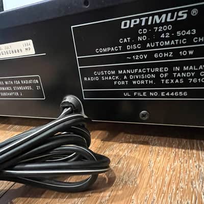 Optimus CD-7200 Compact Disc Automatic Charger Professional Series, Read image 5
