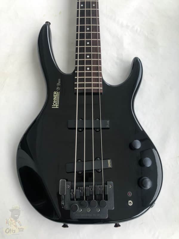 1990 Hohner Professional B Bass IV Stealth Black | Reverb