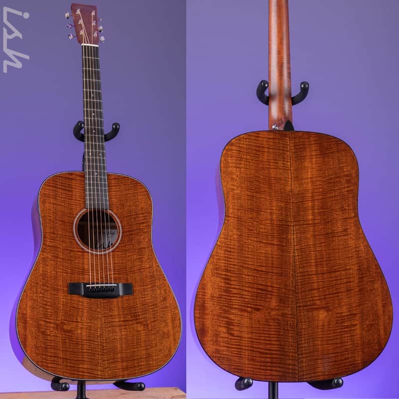 Martin Custom Shop D-18 Style Dreadnought Flamed Mahogany image 1