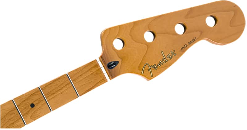 Genuine Fender Roasted Maple Jazz Bass Neck 9.5" Maple C Shape 099-0702-920 image 1