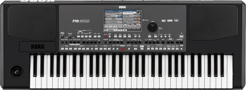 Korg PA600 61-Key Professional Arranger Keyboard, Black image 1