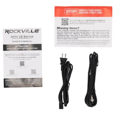 2) Rockville APM5B v2 5.25" Powered Studio Monitor Speakers USB/Bluetooth+Stands image 22