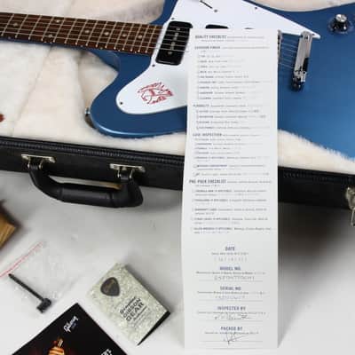 2011 Gibson USA Firebird Non-Reverse Pelham Blue 3 P90's w OHSC! MINTY! image 6