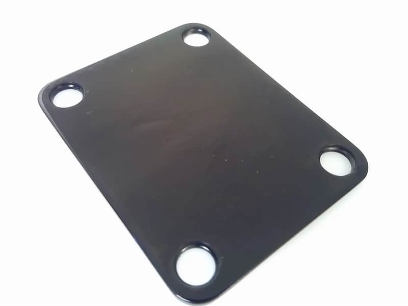 True Custom Shop® Black GOTOH Neck Plate for Fender Strat & Telecaster Guitars image 1