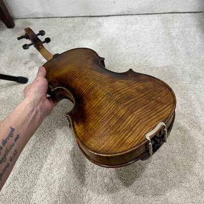 Violin Antique-Style Full Size Violin 4/4 – “Horm Aug. Drögemeyer Bremen” 1900 - Varnish image 9