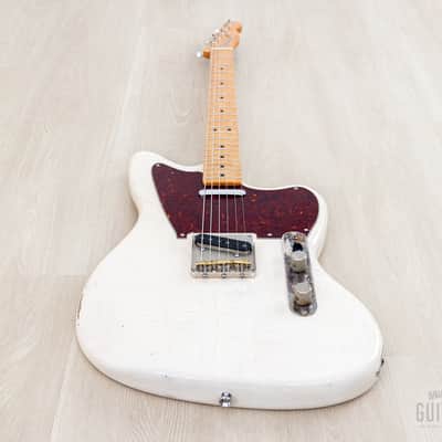 2018 Fender + MJT Telemaster Partscaster Blonde Lacquer Relic, Lightweight Ash w/ Baja 50s Neck, Case image 11