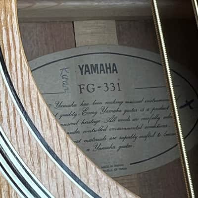 Yamaha FG-331 Grand Concert 1978 - 1981 - Natural image 12