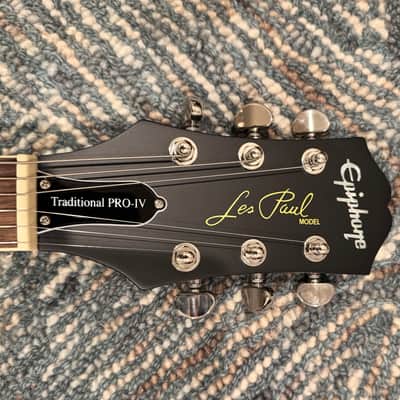 Epiphone Les Paul Traditional Pro IV  - Worn Pacific Blue image 12